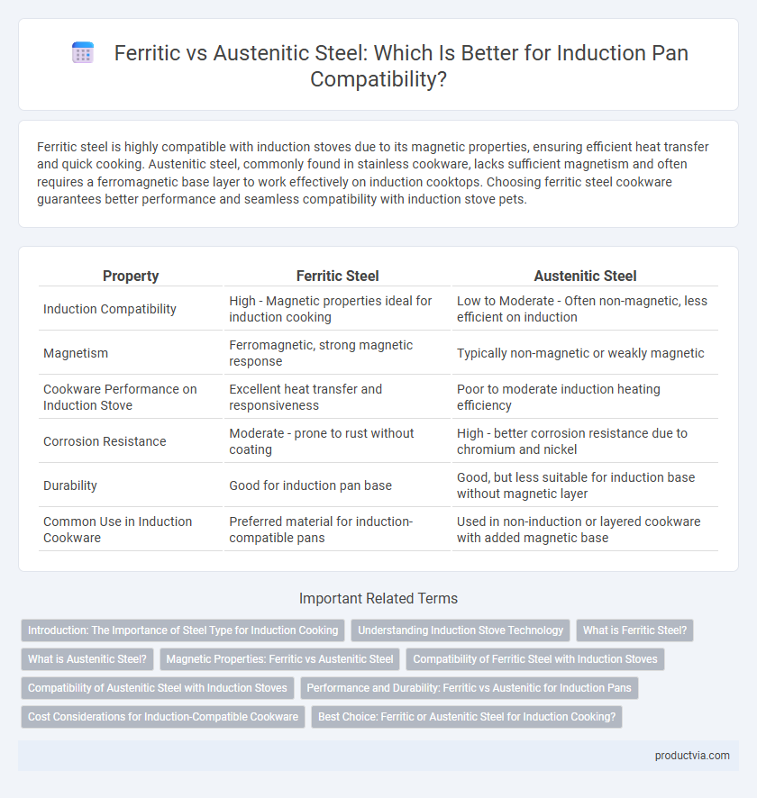 Ferritic vs Austenitic Steel: Which Is Better for Induction Pan Compatibility?