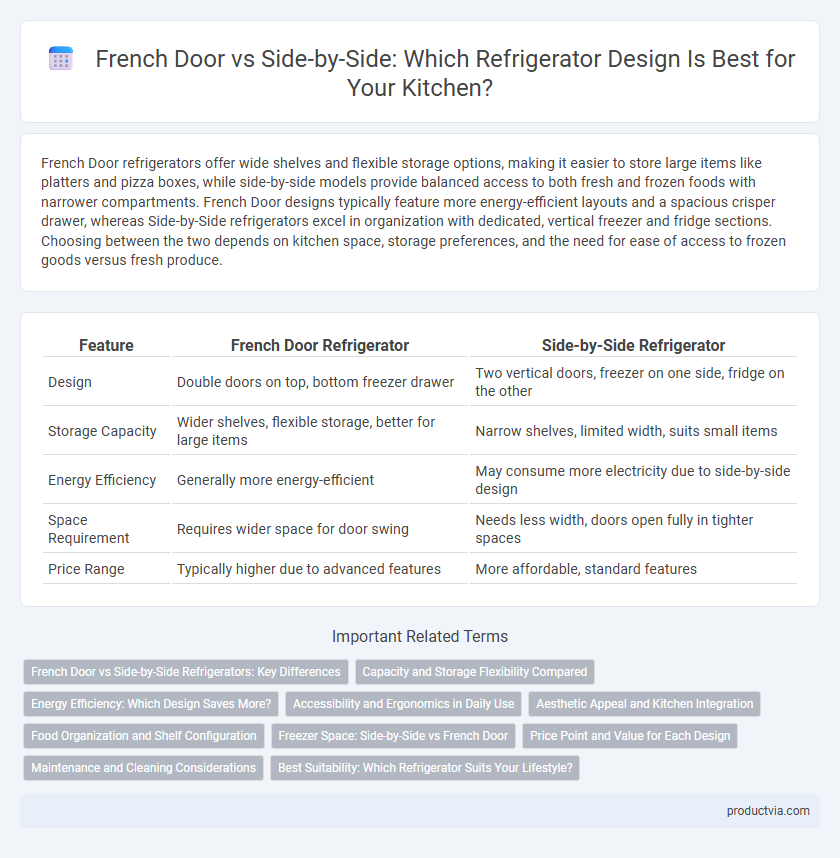 French Door vs Side-by-Side: Which Refrigerator Design Is Best for Your Kitchen?
