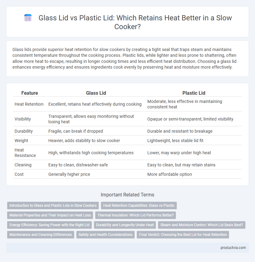 Glass Lid vs Plastic Lid: Which Retains Heat Better in a Slow Cooker?