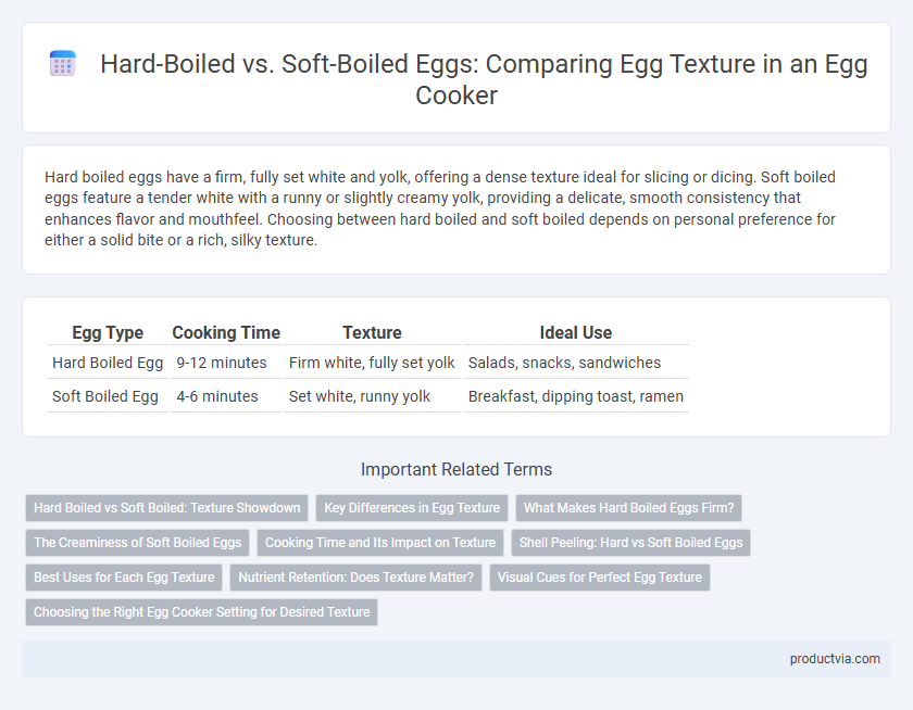 Hard-Boiled vs. Soft-Boiled Eggs: Comparing Egg Texture in an Egg Cooker