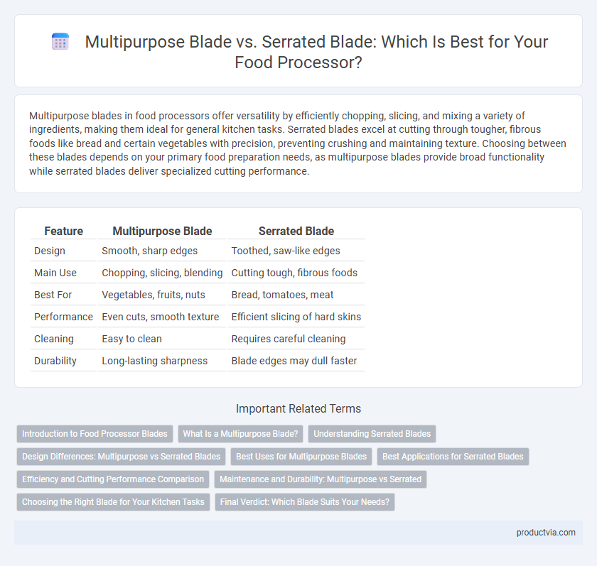 Multipurpose Blade vs. Serrated Blade: Which Is Best for Your Food Processor?