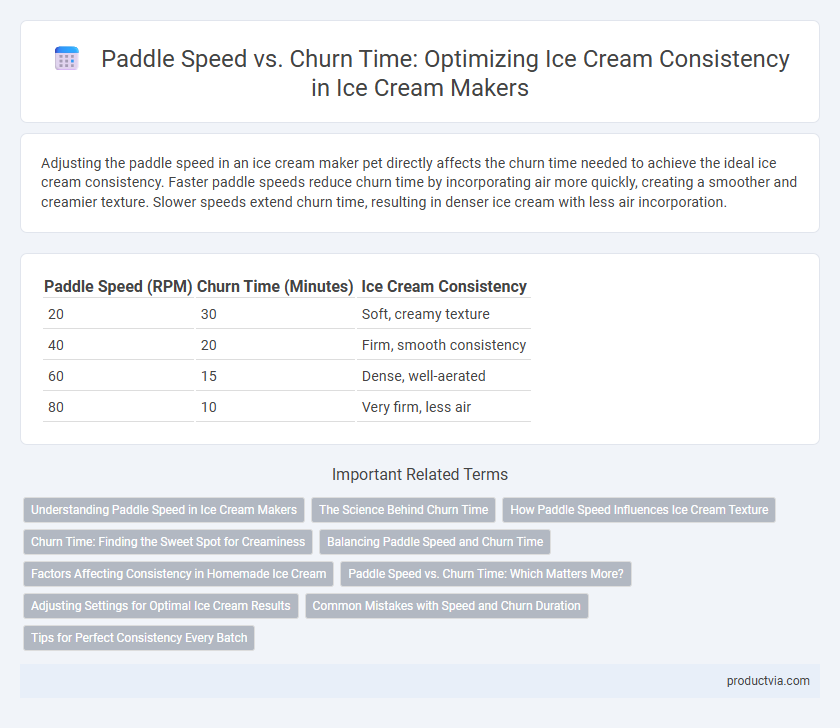 Paddle Speed vs. Churn Time: Optimizing Ice Cream Consistency in Ice Cream Makers