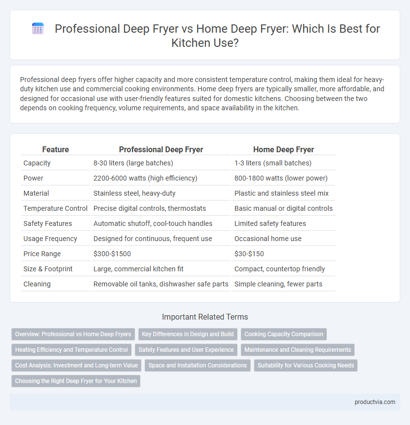 Professional Deep Fryer vs Home Deep Fryer: Which Is Best for Kitchen Use?