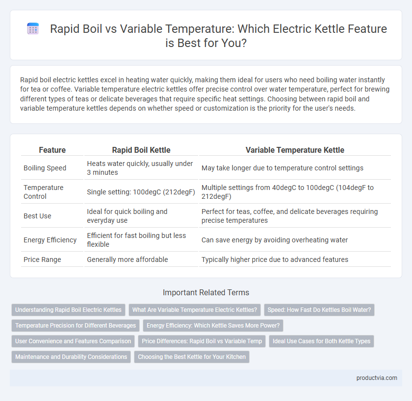 Rapid Boil vs Variable Temperature: Which Electric Kettle Feature is Best for You?