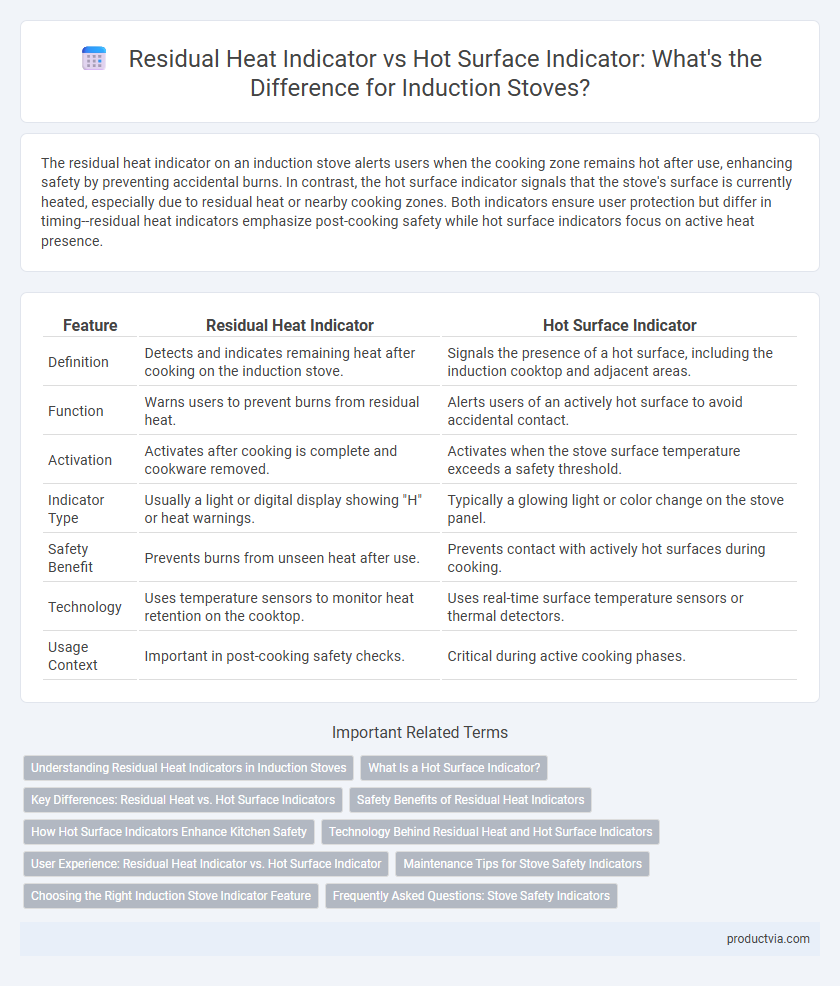 Residual Heat Indicator vs Hot Surface Indicator: What's the Difference for Induction Stoves?