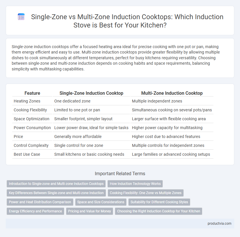 Single-Zone vs Multi-Zone Induction Cooktops: Which Induction Stove is Best for Your Kitchen?