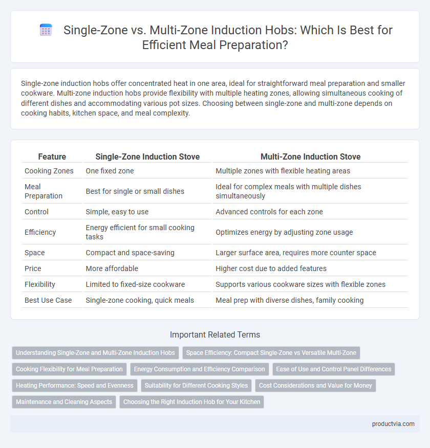 Single-Zone vs. Multi-Zone Induction Hobs: Which Is Best for Efficient Meal Preparation?