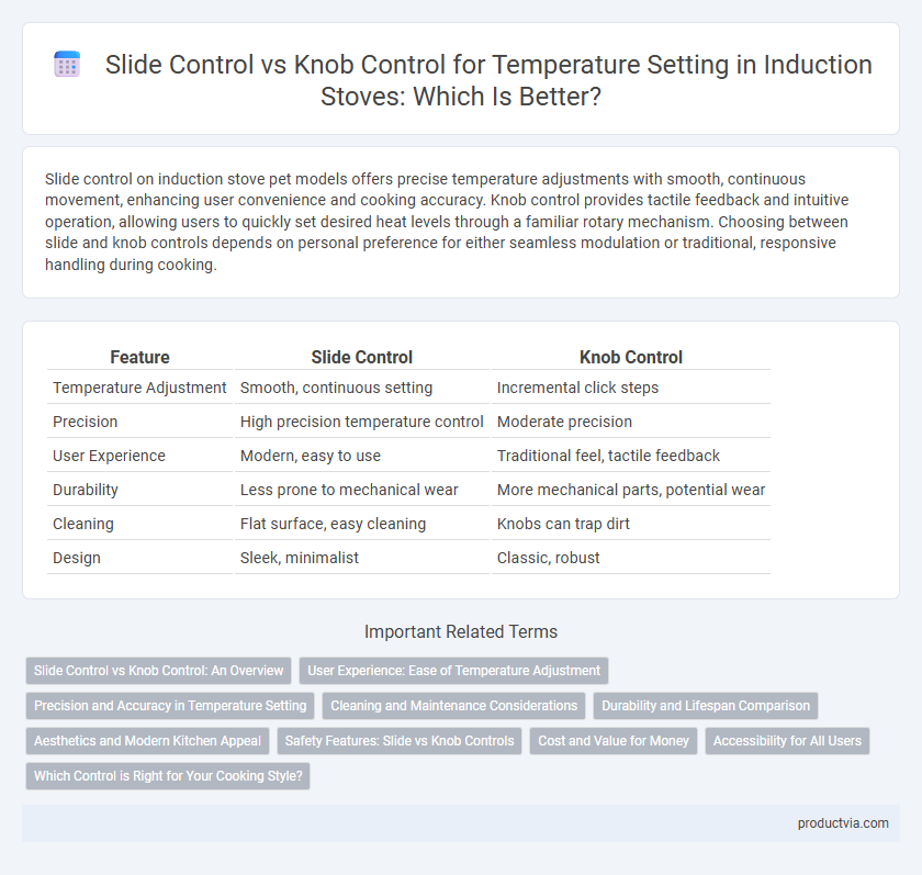 Slide Control vs Knob Control for Temperature Setting in Induction Stoves: Which Is Better?