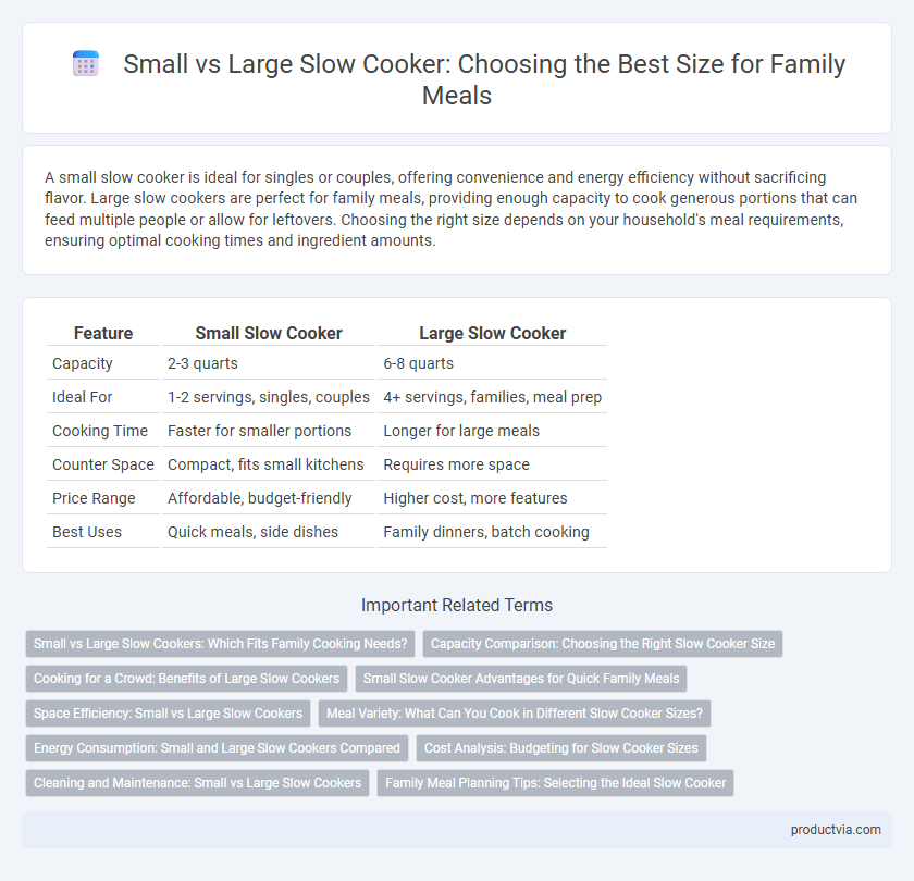 Small vs Large Slow Cooker: Choosing the Best Size for Family Meals