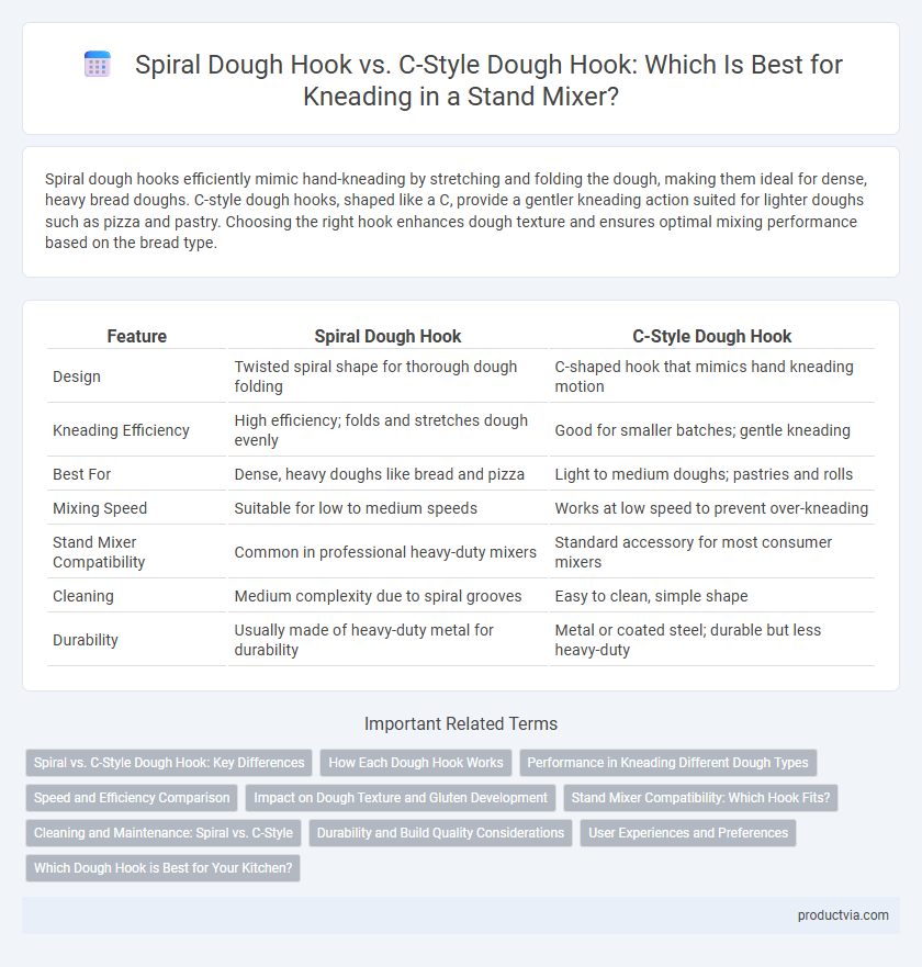 Spiral Dough Hook vs. C-Style Dough Hook: Which Is Best for Kneading in a Stand Mixer?