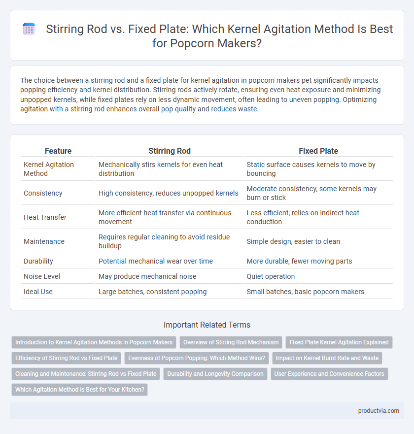 Stirring Rod vs. Fixed Plate: Which Kernel Agitation Method Is Best for Popcorn Makers?