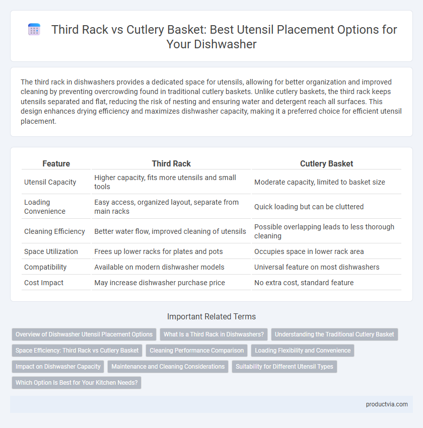 Third Rack vs Cutlery Basket: Best Utensil Placement Options for Your Dishwasher