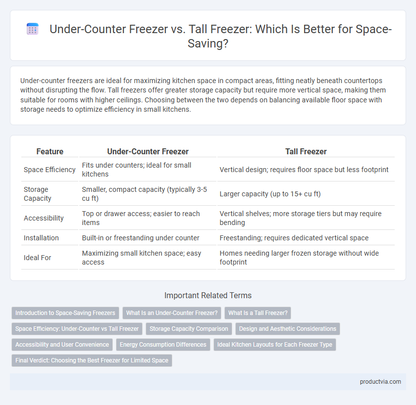Under-Counter Freezer vs. Tall Freezer: Which Is Better for Space-Saving?