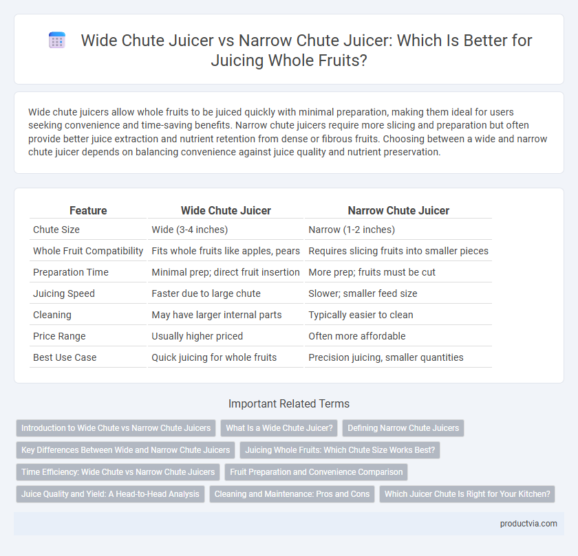Wide Chute Juicer vs Narrow Chute Juicer: Which Is Better for Juicing Whole Fruits?