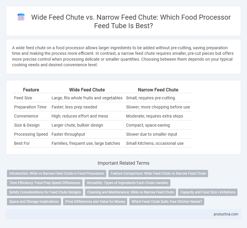Wide Feed Chute vs. Narrow Feed Chute: Which Food Processor Feed Tube Is Best?