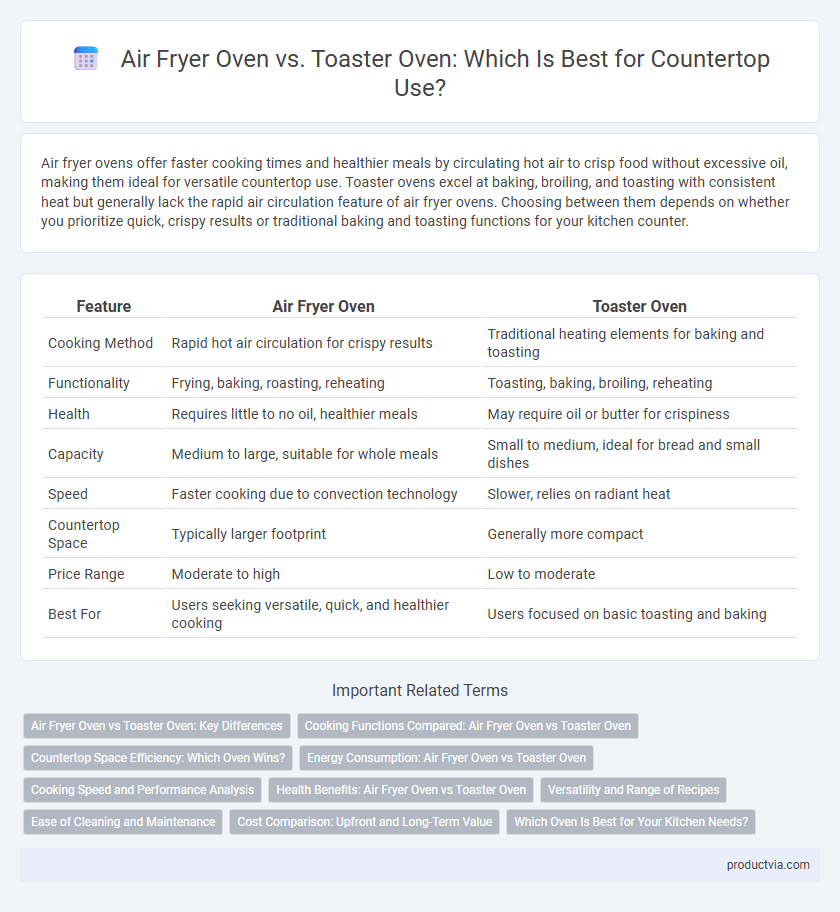 Air Fryer Oven vs. Toaster Oven: Which Is Best for Countertop Use?