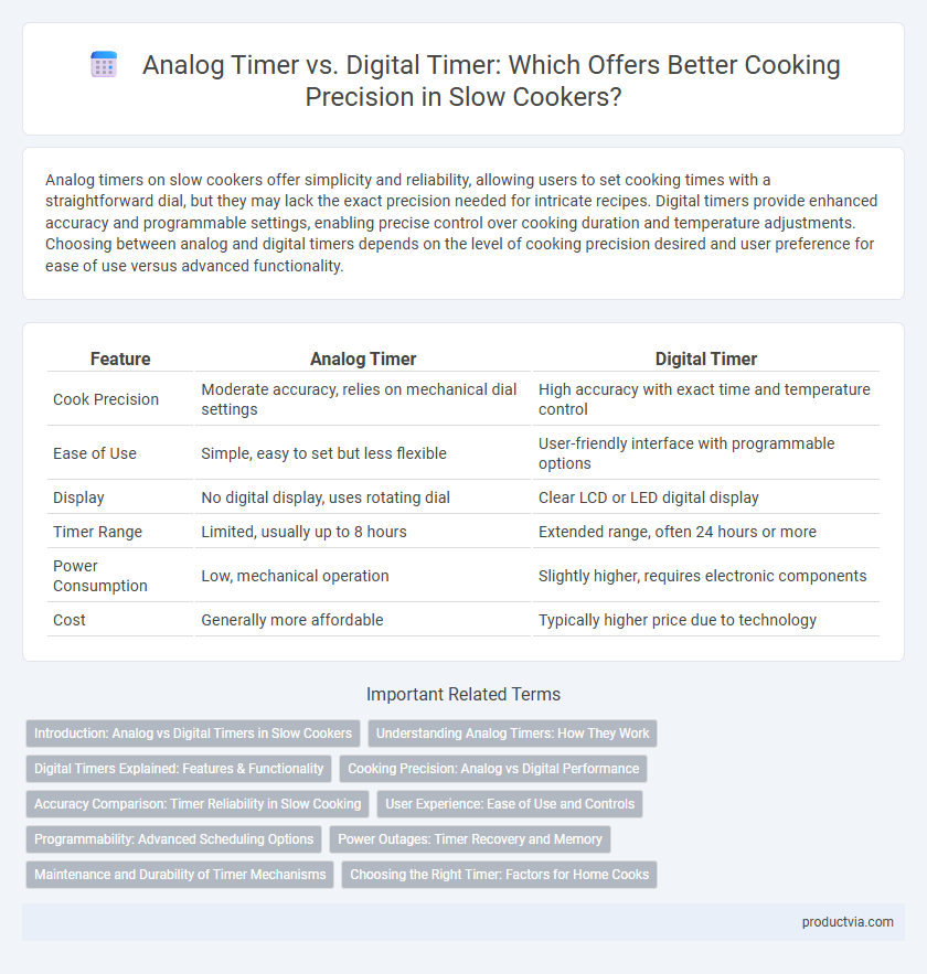 Analog Timer vs. Digital Timer: Which Offers Better Cooking Precision in Slow Cookers?