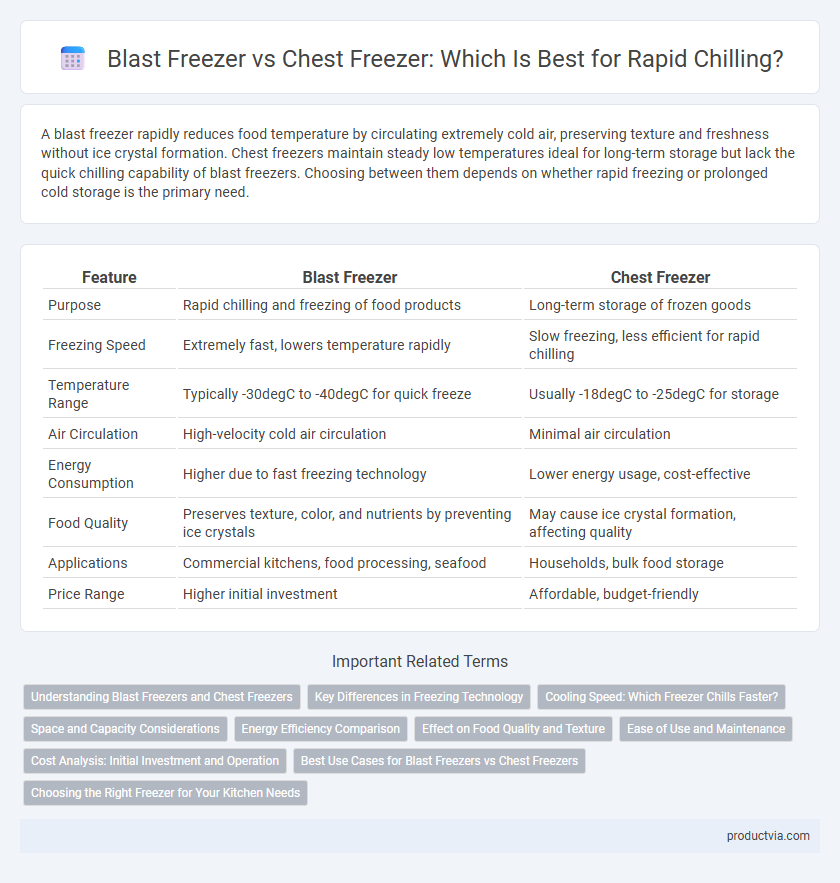 Blast Freezer vs Chest Freezer: Which Is Best for Rapid Chilling?