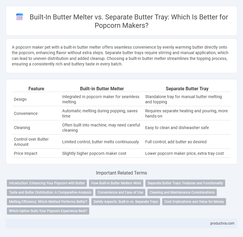 Built-In Butter Melter vs. Separate Butter Tray: Which Is Better for Popcorn Makers?