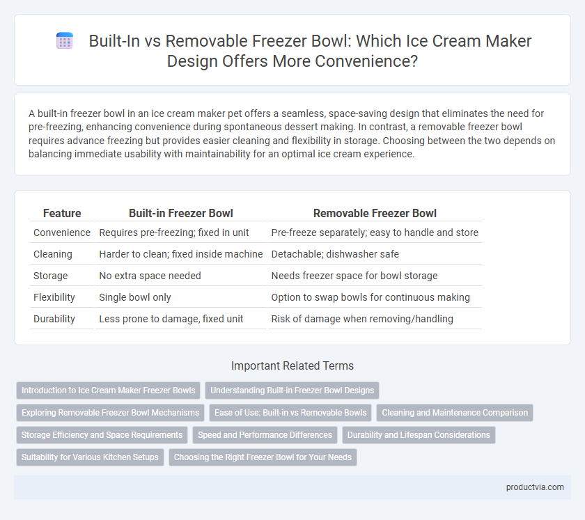 Built-In vs Removable Freezer Bowl: Which Ice Cream Maker Design Offers More Convenience?
