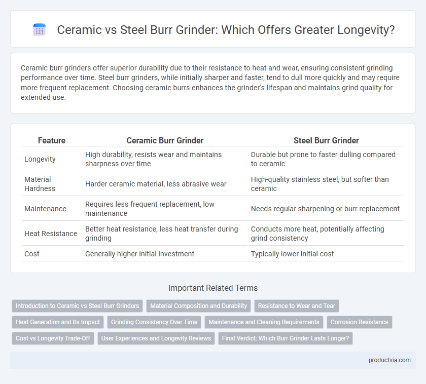 Ceramic vs Steel Burr Grinder: Which Offers Greater Longevity?
