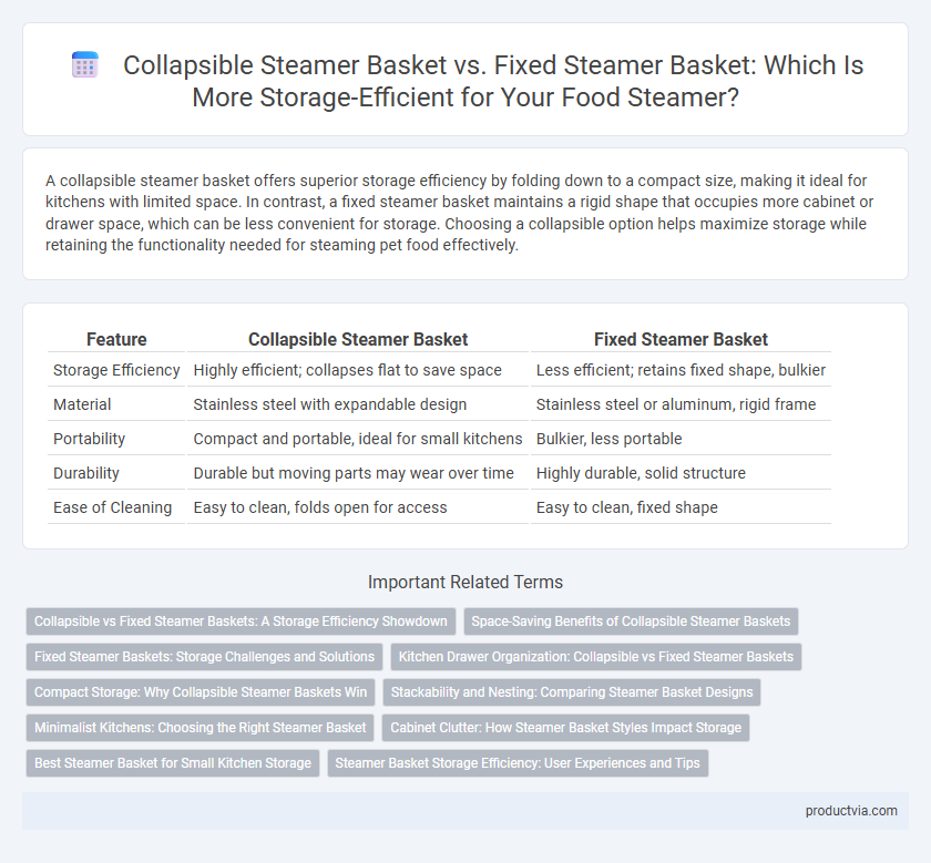 Collapsible Steamer Basket vs. Fixed Steamer Basket: Which Is More Storage-Efficient for Your Food Steamer?