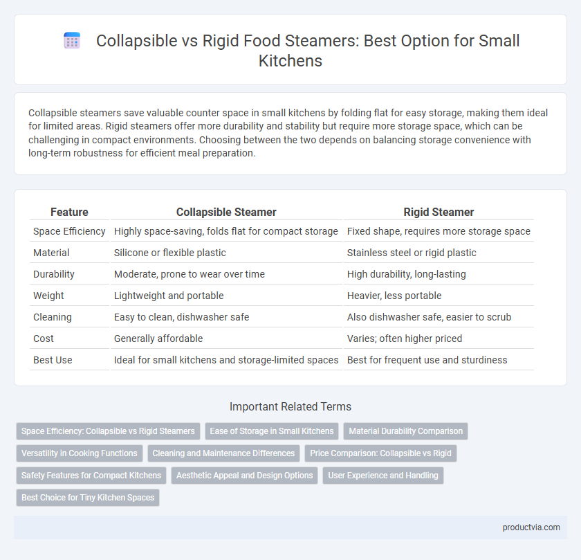 Collapsible vs Rigid Food Steamers: Best Option for Small Kitchens