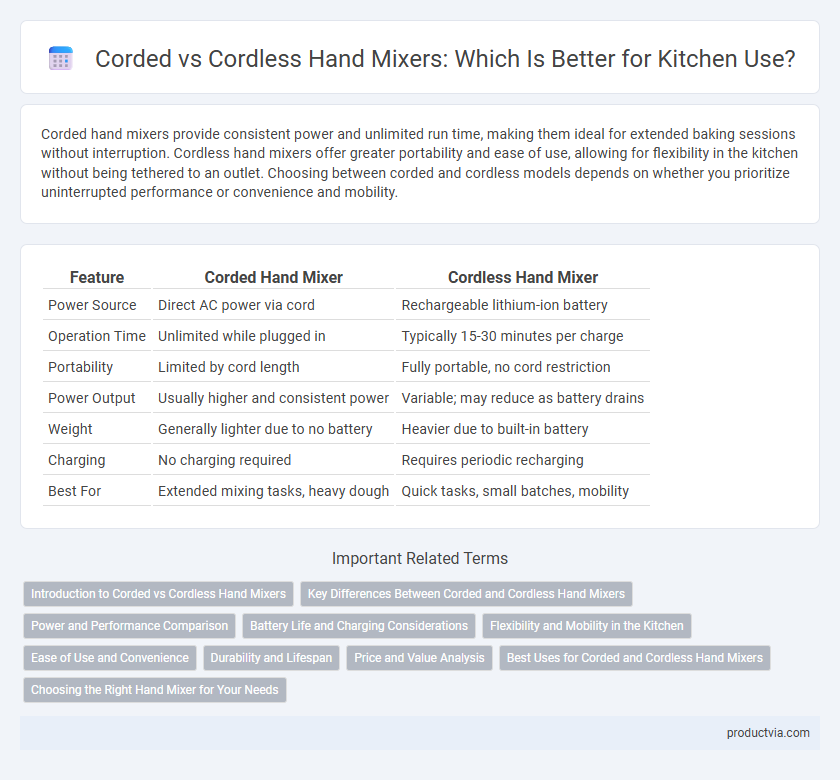 Corded vs Cordless Hand Mixers: Which Is Better for Kitchen Use?