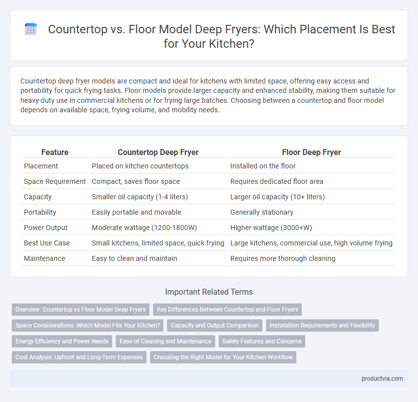 Countertop vs. Floor Model Deep Fryers: Which Placement Is Best for Your Kitchen?