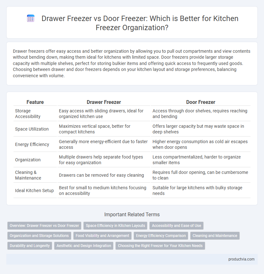 Drawer Freezer vs Door Freezer: Which is Better for Kitchen Freezer Organization?