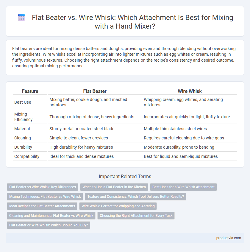 Flat Beater vs. Wire Whisk: Which Attachment Is Best for Mixing with a Hand Mixer?