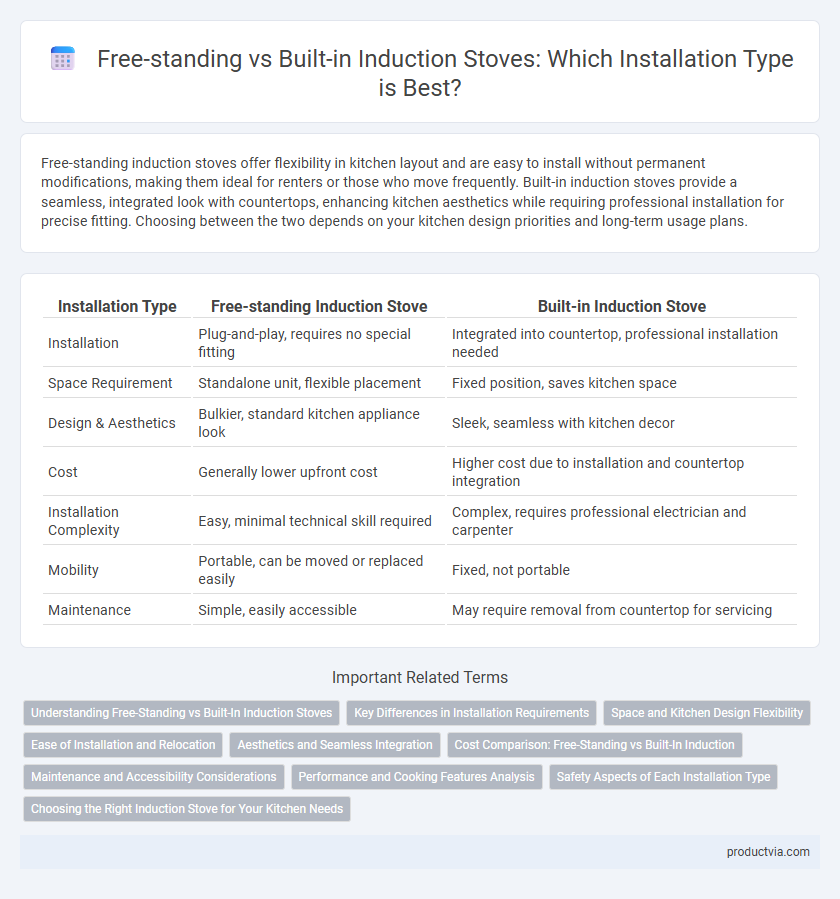 Free-standing vs Built-in Induction Stoves: Which Installation Type is Best?