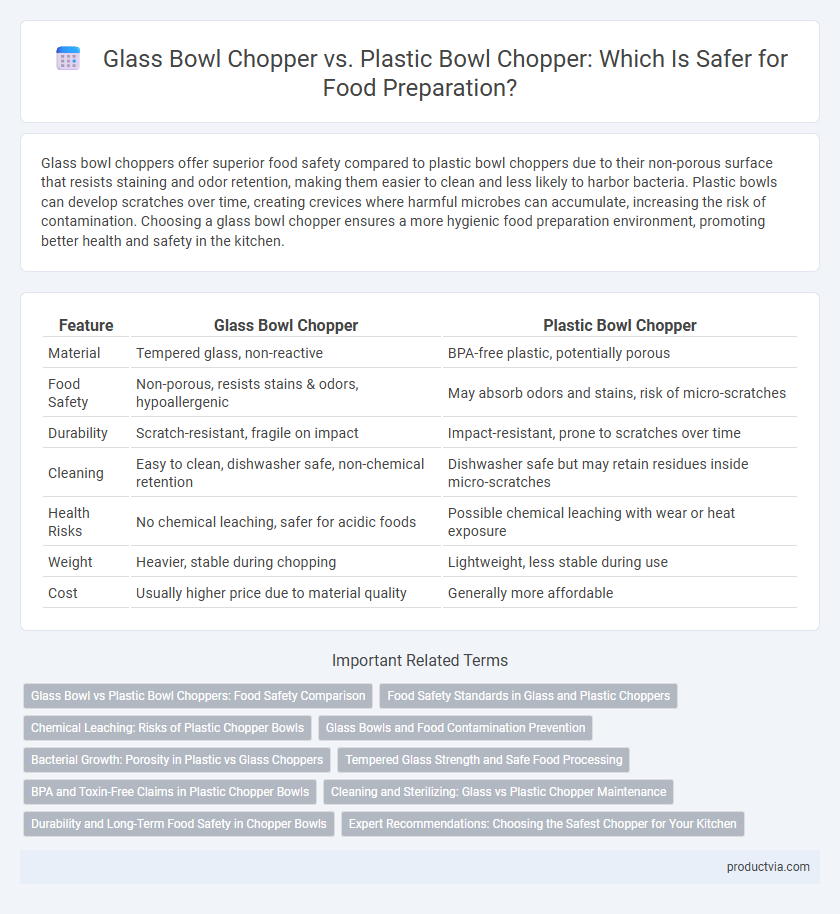 Glass Bowl Chopper vs. Plastic Bowl Chopper: Which Is Safer for Food Preparation?