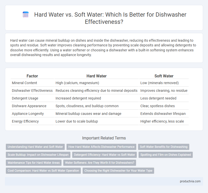 Hard Water vs. Soft Water: Which Is Better for Dishwasher Effectiveness?