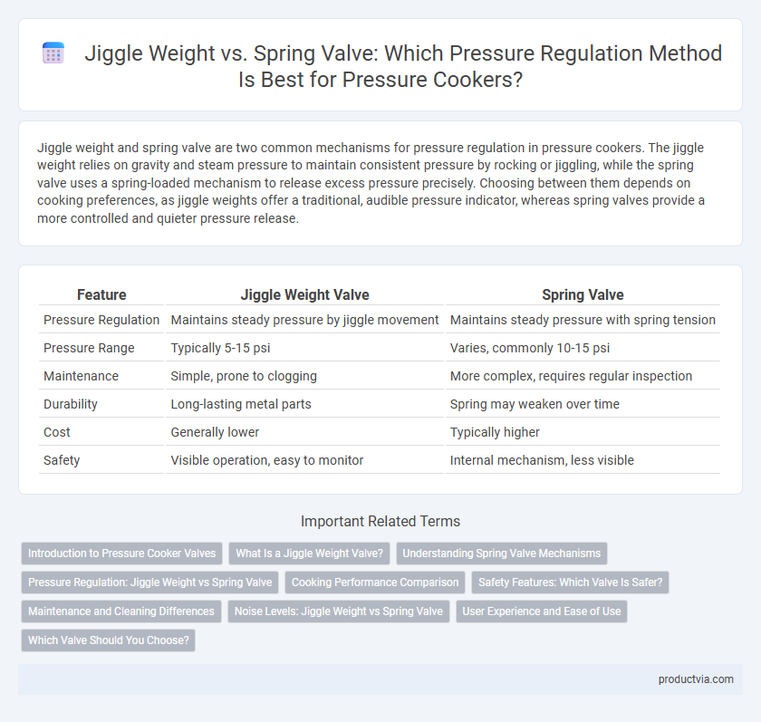 Jiggle Weight vs. Spring Valve: Which Pressure Regulation Method Is Best for Pressure Cookers?