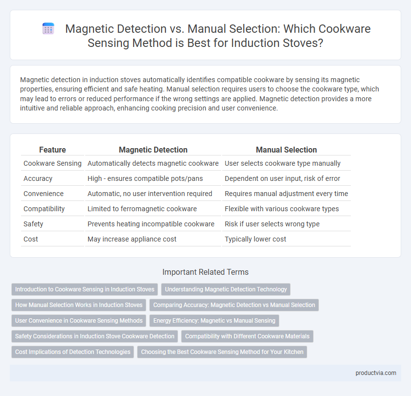 Magnetic Detection vs. Manual Selection: Which Cookware Sensing Method is Best for Induction Stoves?