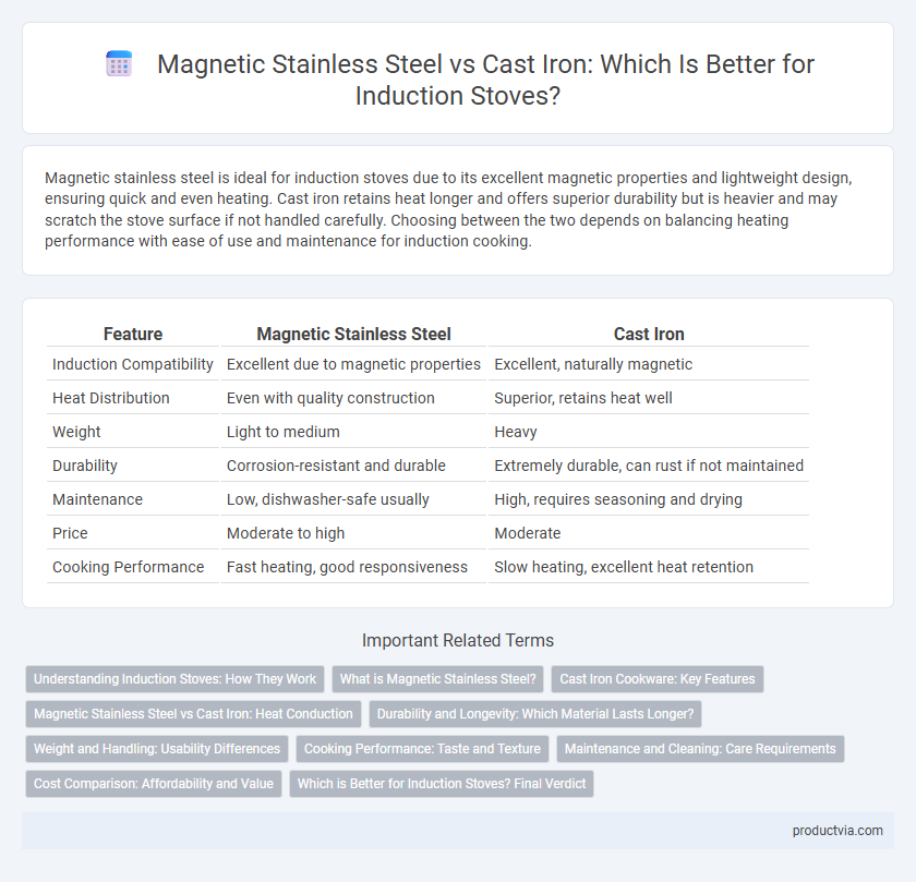 Magnetic Stainless Steel vs Cast Iron: Which Is Better for Induction Stoves?