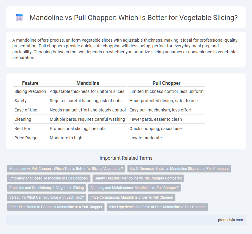 Mandoline vs Pull Chopper: Which Is Better for Vegetable Slicing?