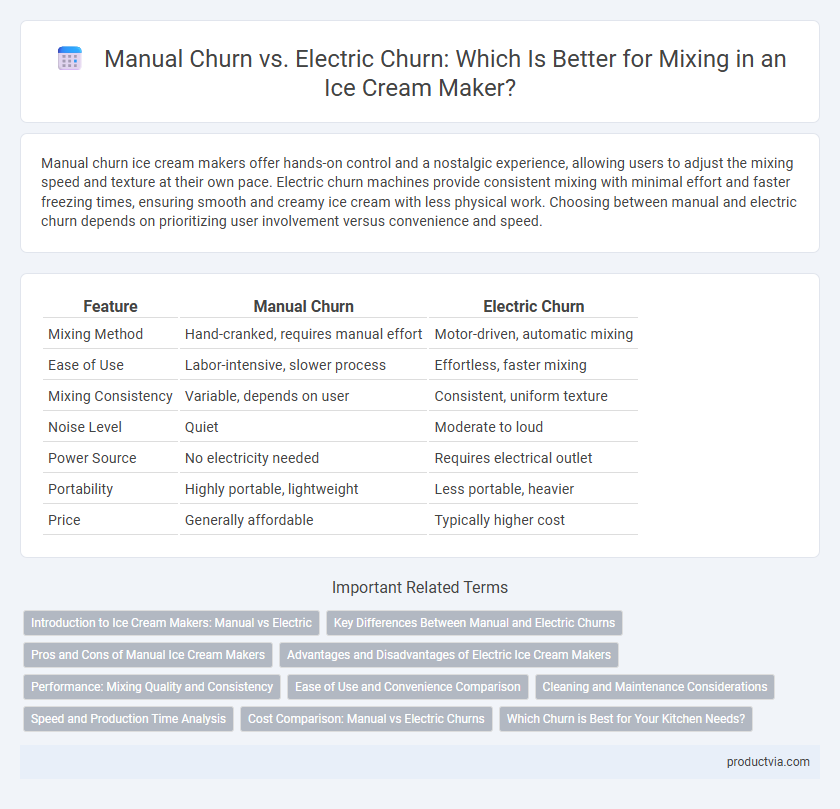 Manual Churn vs. Electric Churn: Which Is Better for Mixing in an Ice Cream Maker?