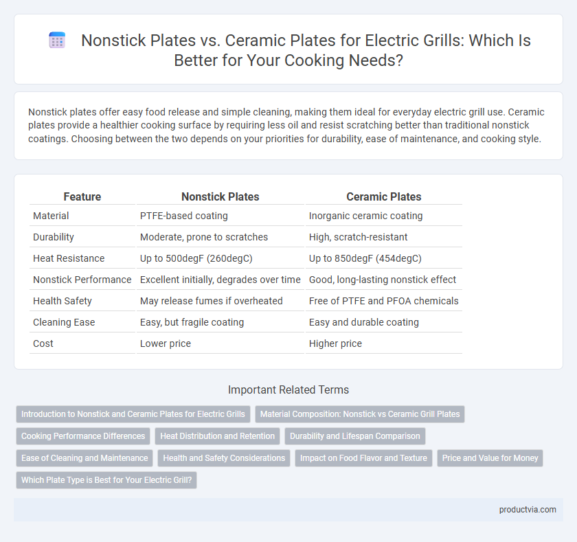Nonstick Plates vs. Ceramic Plates for Electric Grills: Which Is Better for Your Cooking Needs?