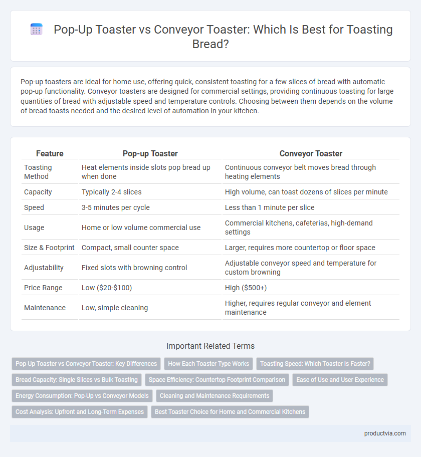 Pop-Up Toaster vs Conveyor Toaster: Which Is Best for Toasting Bread?