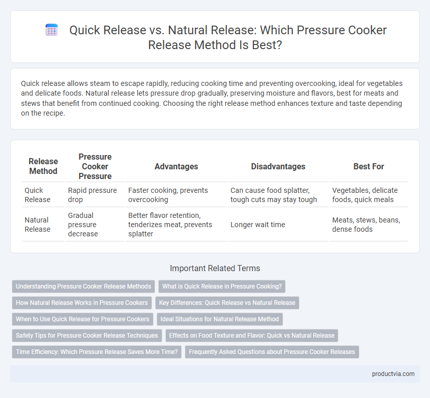 Quick Release vs. Natural Release: Which Pressure Cooker Release Method Is Best?