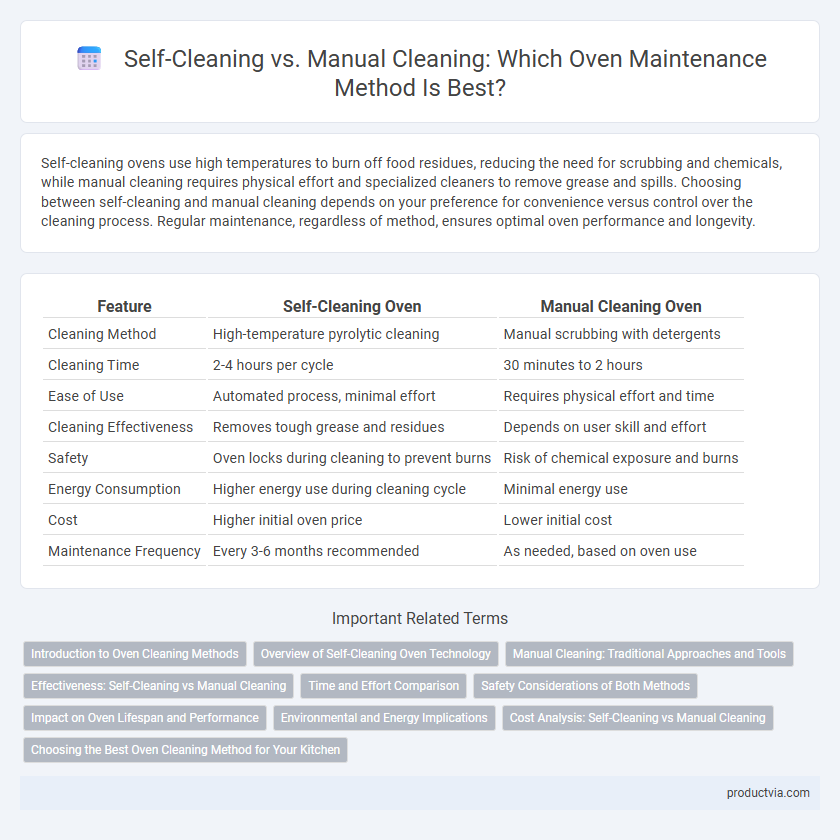 Self-Cleaning vs. Manual Cleaning: Which Oven Maintenance Method Is Best?