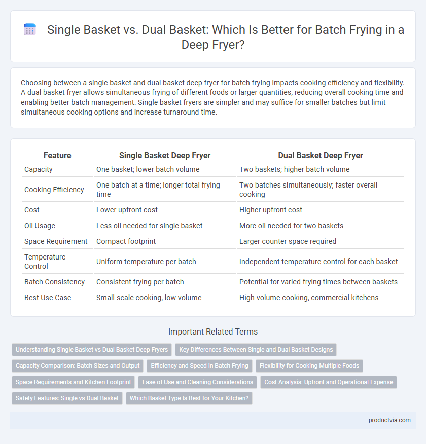 Single Basket vs. Dual Basket: Which Is Better for Batch Frying in a Deep Fryer?