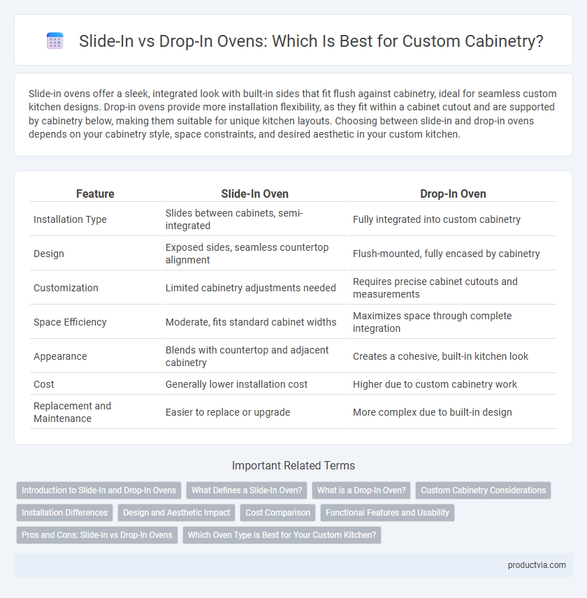 Slide-In vs Drop-In Ovens: Which Is Best for Custom Cabinetry?