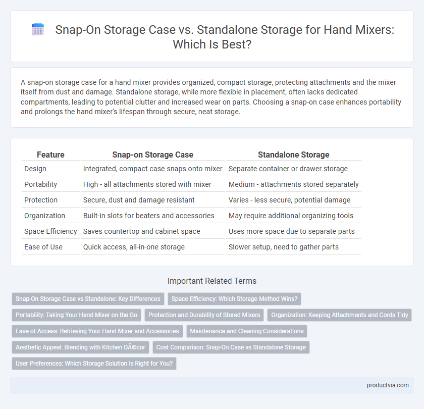 Snap-On Storage Case vs. Standalone Storage for Hand Mixers: Which Is Best?