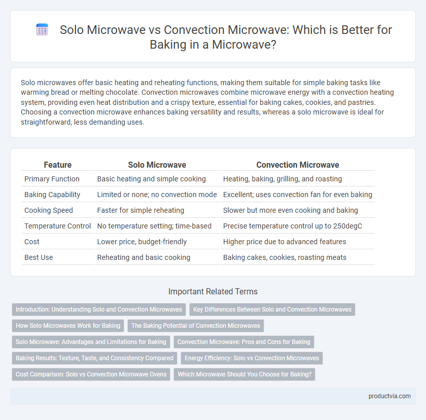 Solo Microwave vs Convection Microwave: Which is Better for Baking in a Microwave?