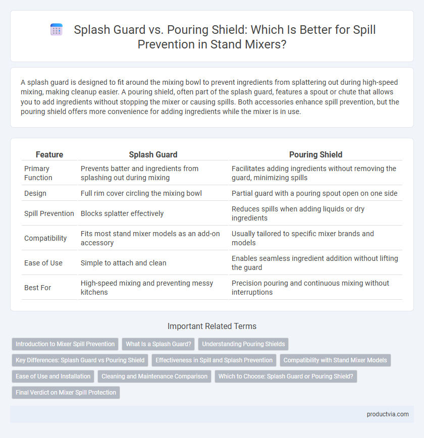Splash Guard vs. Pouring Shield: Which Is Better for Spill Prevention in Stand Mixers?