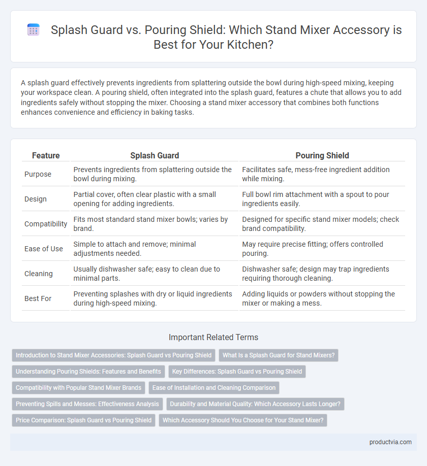 Splash Guard vs. Pouring Shield: Which Stand Mixer Accessory is Best for Your Kitchen?