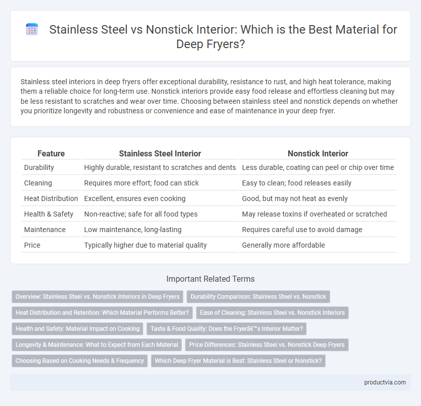 Stainless Steel vs Nonstick Interior: Which is the Best Material for Deep Fryers?